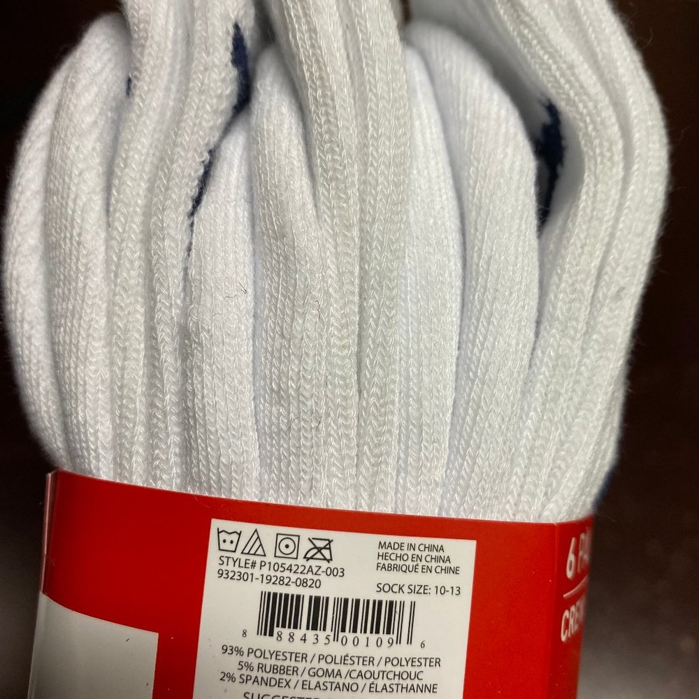 Puma Cushioned Crews Socks Shoe 6-12 Socks 10-13 - Picture 3 of 3